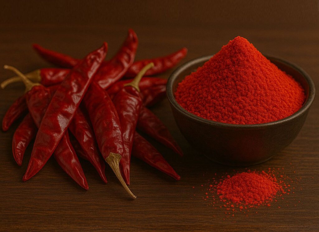 Guntur Sannam Chillies & Chilli Powder